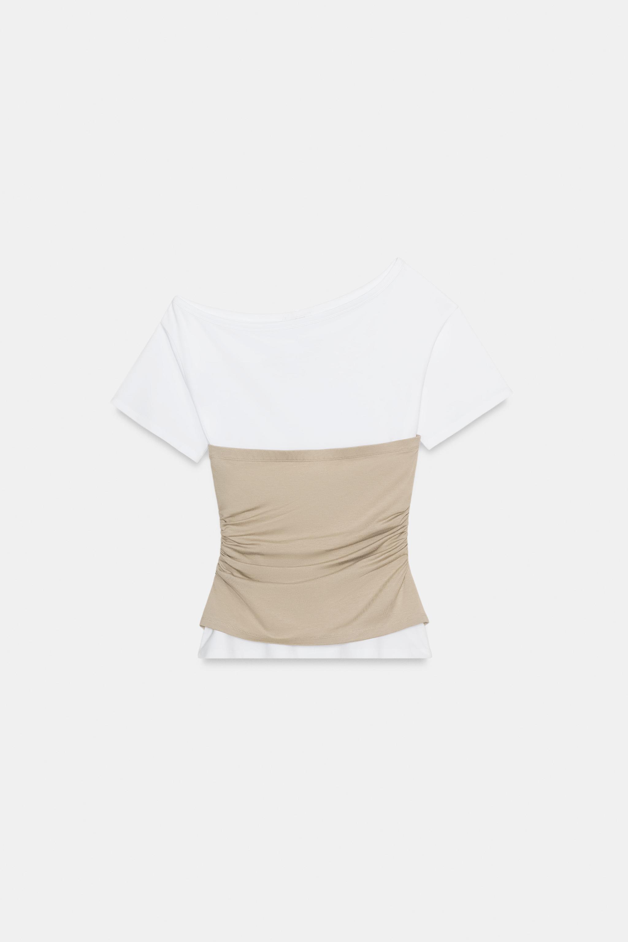 TOP ASYMÉTRIQUE À PLIS